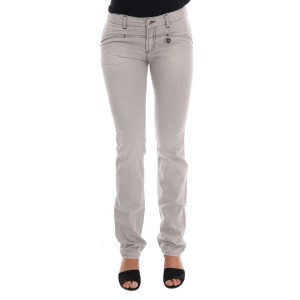 Costume National Anspruchsvolle Graue Super Slim Jeans
