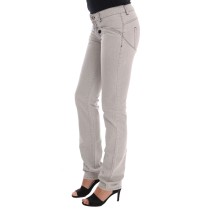 Costume National Anspruchsvolle Graue Super Slim Jeans
