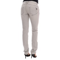 Costume National Anspruchsvolle Graue Super Slim Jeans
