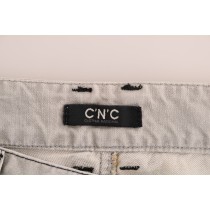 Costume National Anspruchsvolle Graue Super Slim Jeans