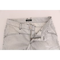 Costume National Anspruchsvolle Graue Super Slim Jeans