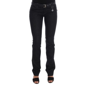 Costume National Svelte Dunkelblaue Slim Jeans aus Baumwolle