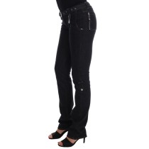 Costume National Svelte Dunkelblaue Slim Jeans aus Baumwolle