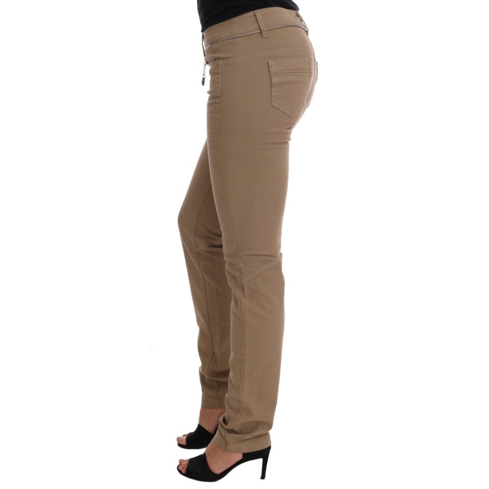 Costume National Beige Super Slim Fit Denim Delight
