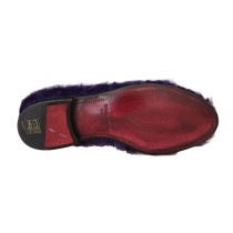 Dolce & Gabbana Plüsch Lila Schafspelz Loafers