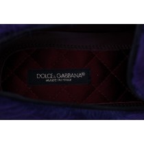 Dolce & Gabbana Plüsch Lila Schafspelz Loafers
