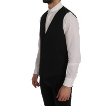 Dolce & Gabbana Schlichte schwarze einreihige Weste