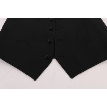 Dolce & Gabbana Schlichte schwarze einreihige Weste
