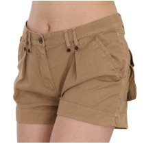 PLEIN SUD Schicke braune Mini-Shorts mit mittlerer Taille