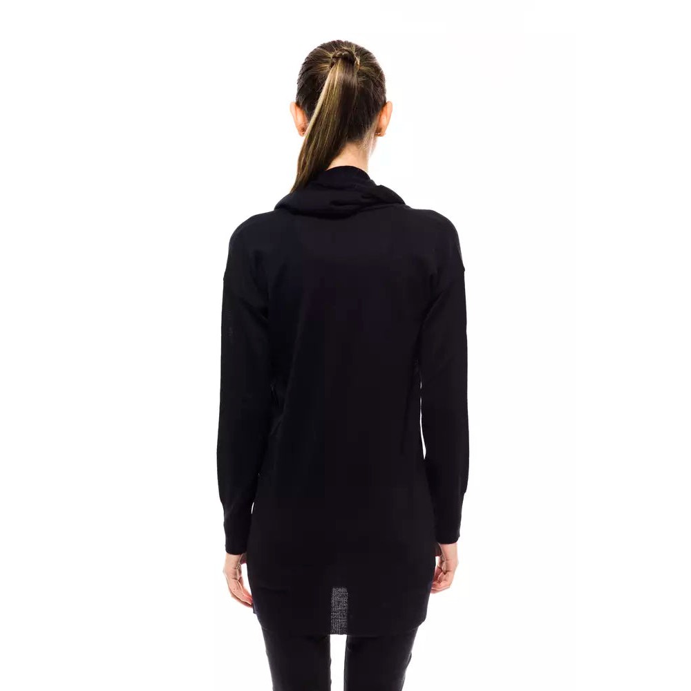 Montana Blu Blauer Pullover aus Wolle für Frauen