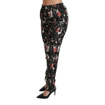Dolce & Gabbana Elegante Schlaghose aus Kaschmir mit hoher Taille