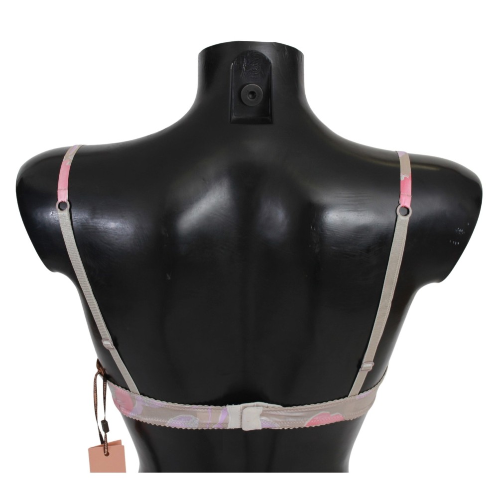 Ermanno Scervino Chic Rosa Spitze Seidenmischung Push Up BH