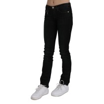 Costume National Schicke schwarze Slim Fit Denim Jeans mit mittlerer Taille