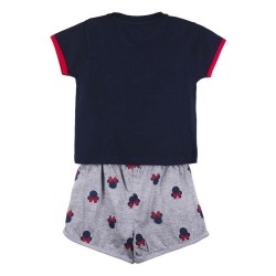 Pyjama D'Été Minnie Mouse Bleu foncé Gris