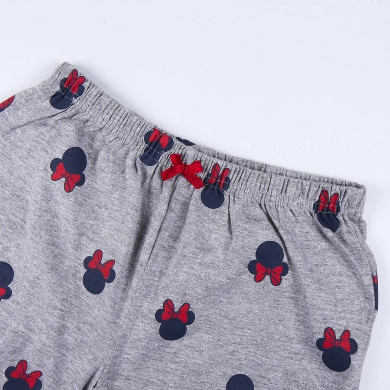 Sommer-Schlafanzug Minnie Mouse Dunkelblau Grau