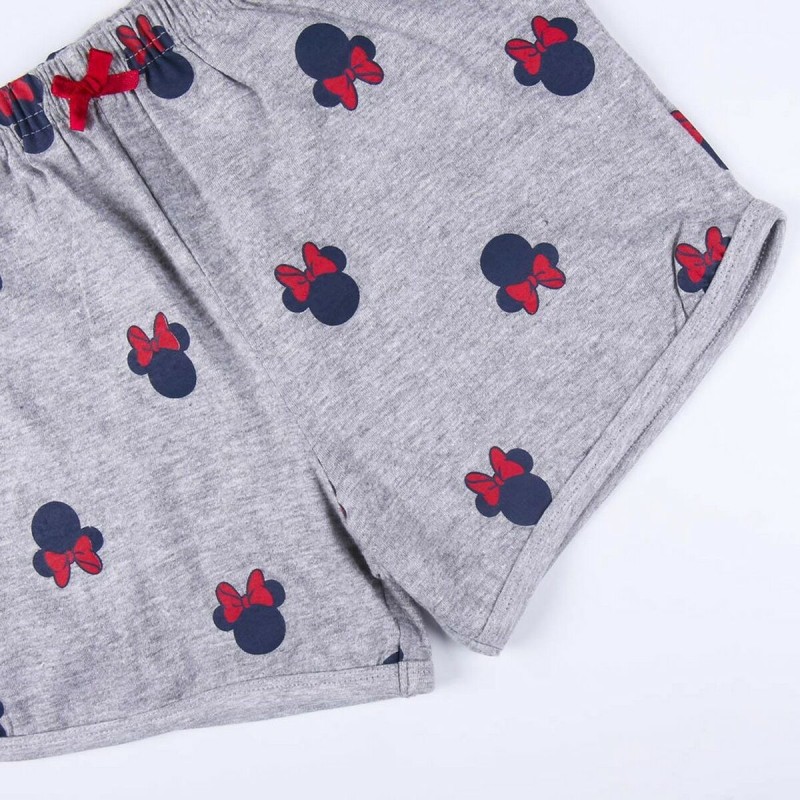 Sommer-Schlafanzug Minnie Mouse Dunkelblau Grau