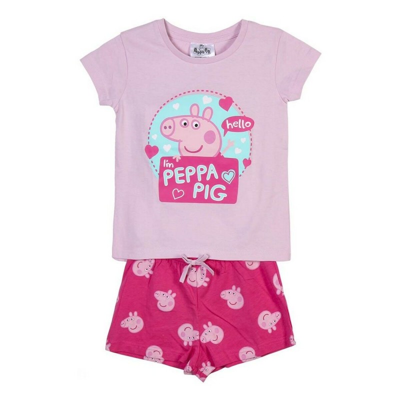 Sommer-Schlafanzug Peppa Pig Rosa