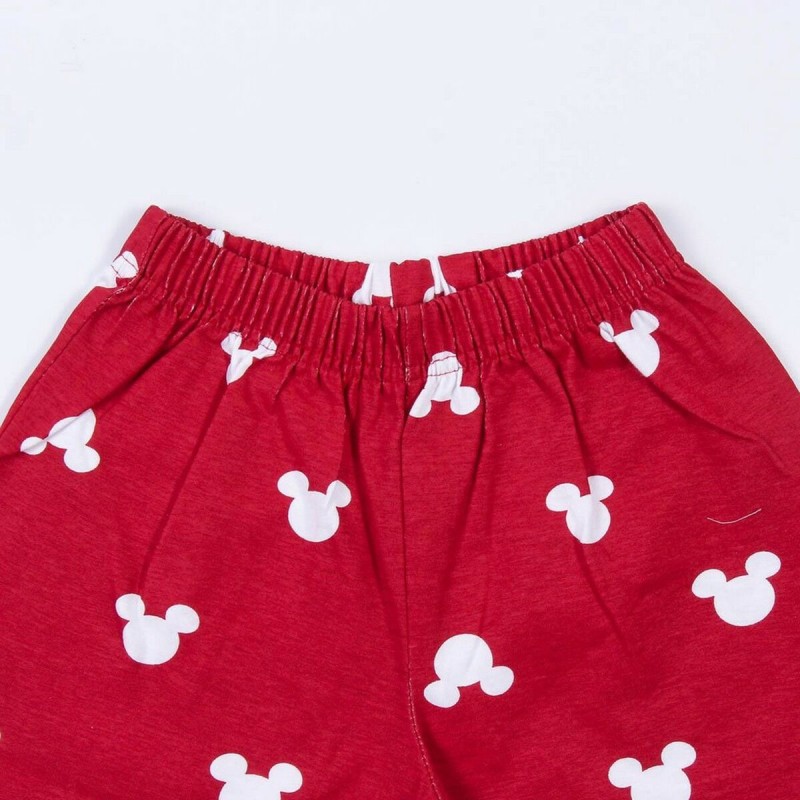 Summer Pyjama Mickey Mouse Red Grey