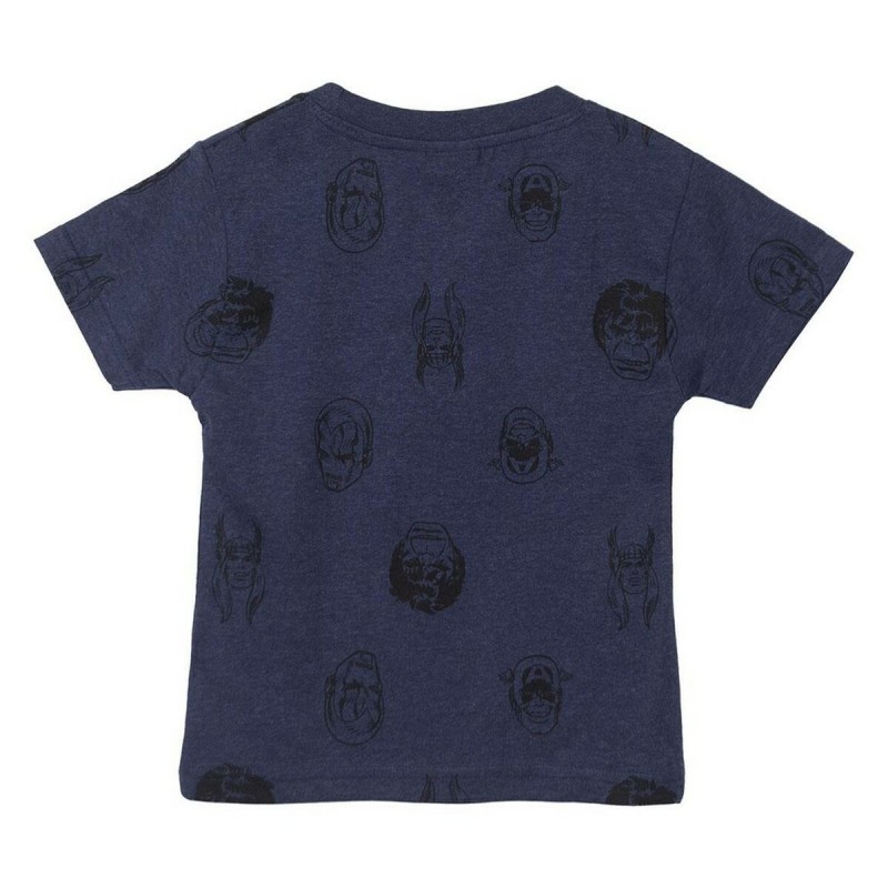 Kurzarm-T-Shirt für Kinder Marvel Dunkelblau