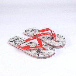 Men's Flip Flops Marvel Red Grey