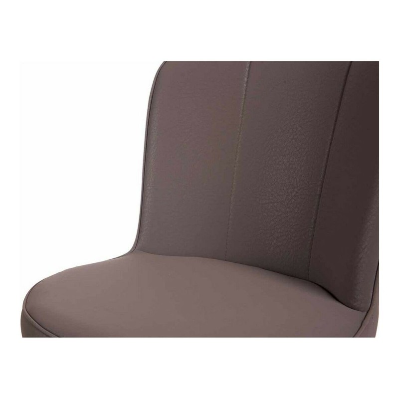 Fauteuil Violet Coquillage Cuir Synthétique Acier (53 x 88 x 67 cm)