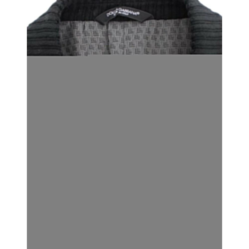 Dolce & Gabbana Eleganter schwarzer gepunkteter Blazer in schmaler Passform