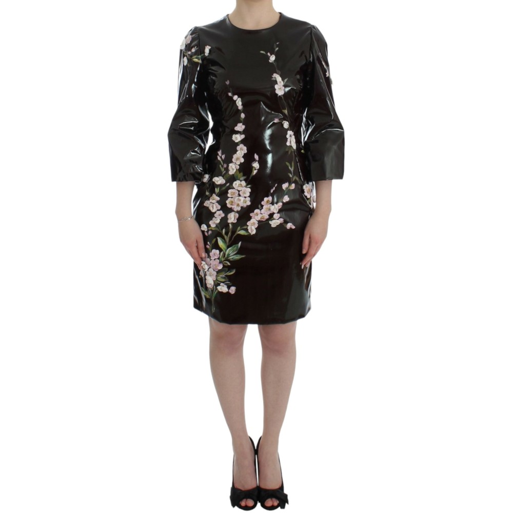 Dolce & Gabbana Elegantes geblümtes Etuikleid Cocktailkleid