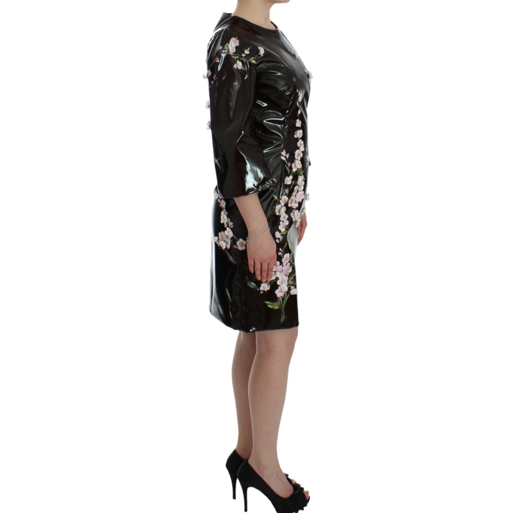 Dolce & Gabbana Elegantes geblümtes Etuikleid Cocktailkleid