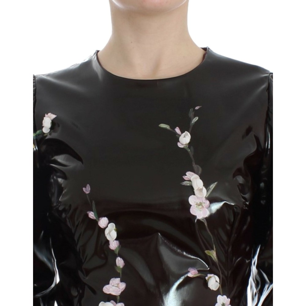 Dolce & Gabbana Elegantes geblümtes Etuikleid Cocktailkleid