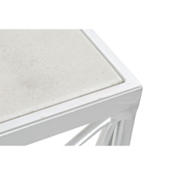 Console DKD Home Decor White Silver Metal Marble 100 x 33 x 78 cm