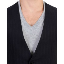 Costume National Elegante gestreifte Freizeitweste - Baumwollmischung