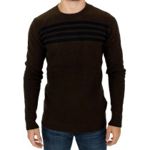 Costume National Eleganter gestreifter Pullover mit Rundhalsausschnitt