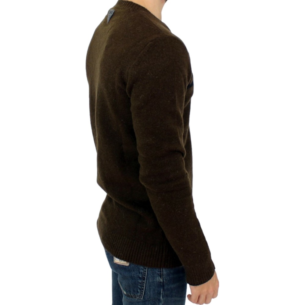Costume National Eleganter gestreifter Pullover mit Rundhalsausschnitt