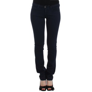 Costume National Chic Blue Straight Leg Denim Delight