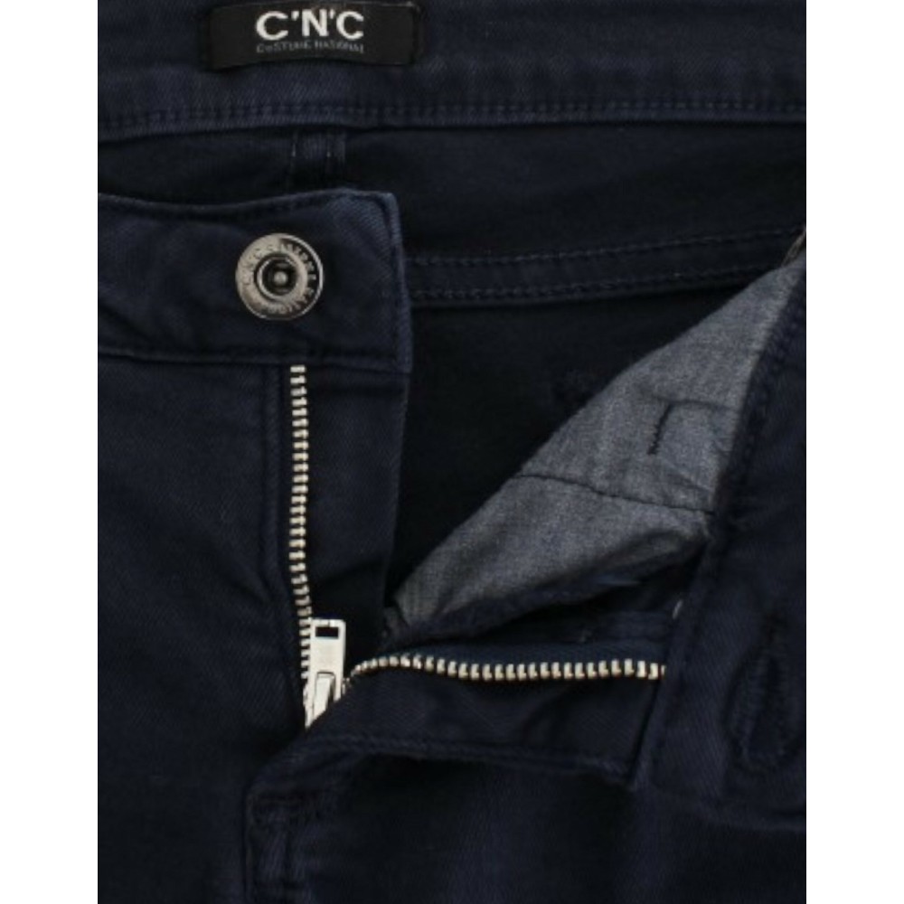 Costume National Chic Blue Straight Leg Denim Delight