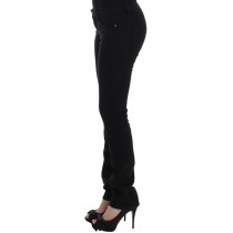 Costume National Elegante schwarze Straight Leg Jeans