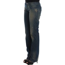 Costume National Schicke Straight Leg Blue Denim Jeans