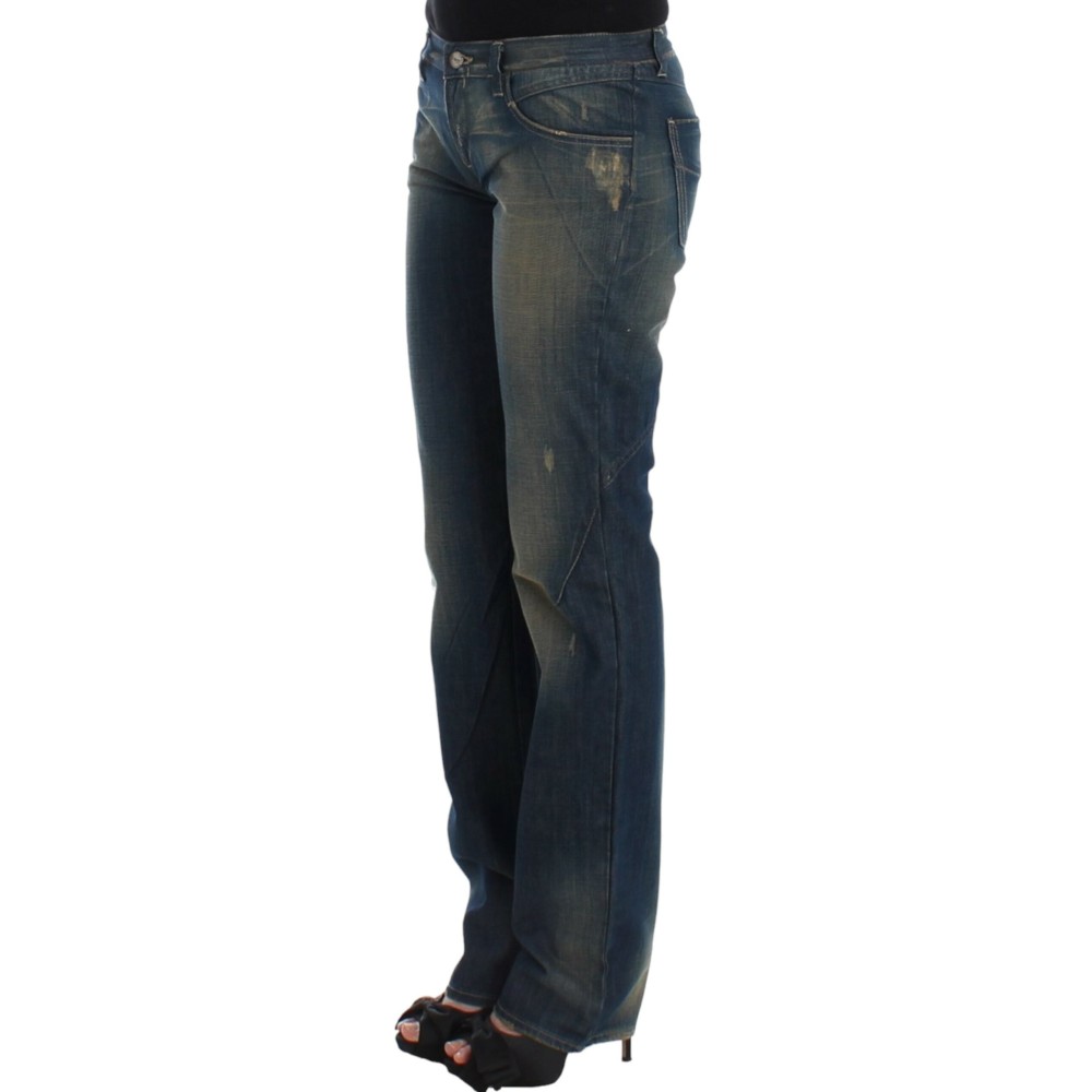 Costume National Schicke Straight Leg Blue Denim Jeans