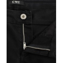 Costume National Elegante schwarze Straight Leg Jeans