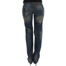Costume National Schicke Straight Leg Blue Denim Jeans