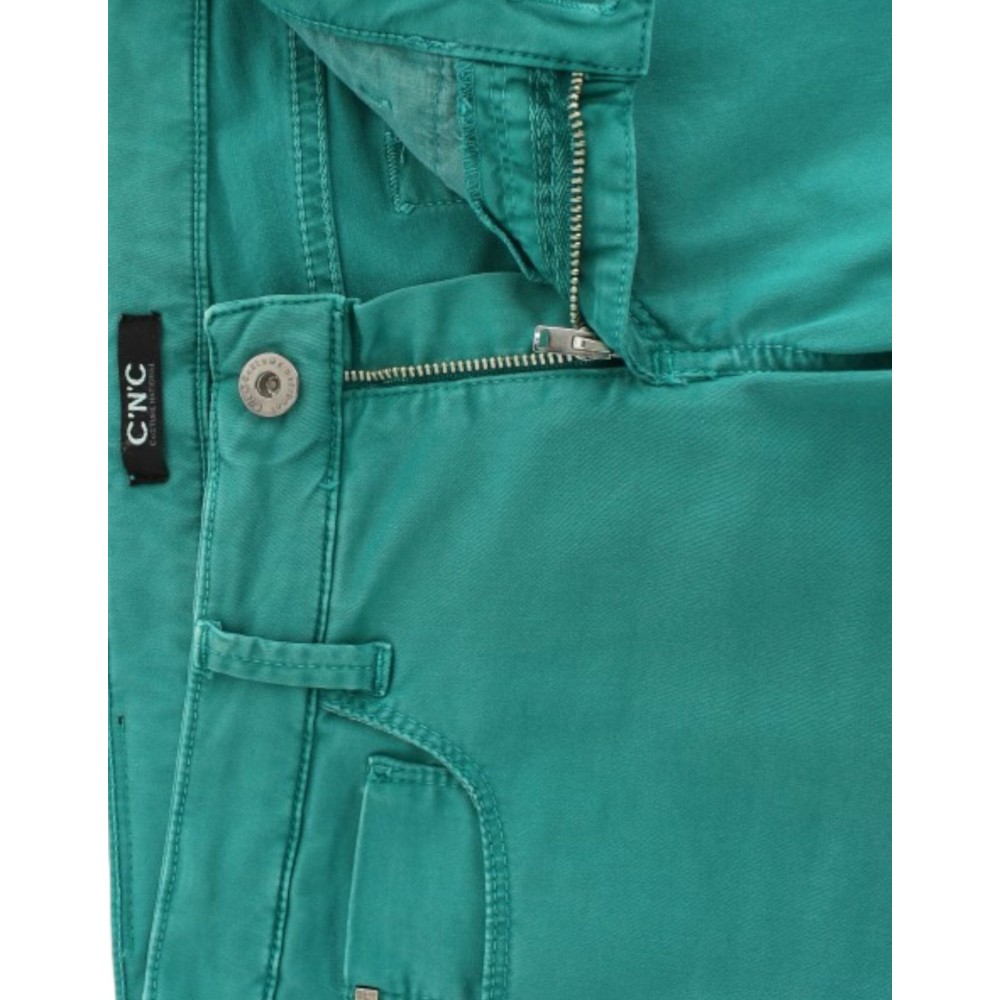 Costume National Schicke grüne Straight Leg Jeans für anspruchsvollen Stil