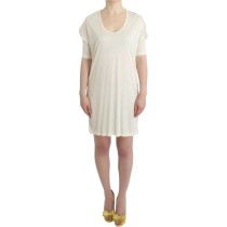 Costume National Schickes Weißes Modal-Kleid über dem Knie