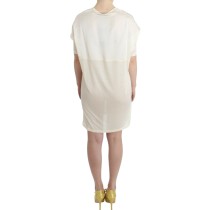 Costume National Schickes Weißes Modal-Kleid über dem Knie