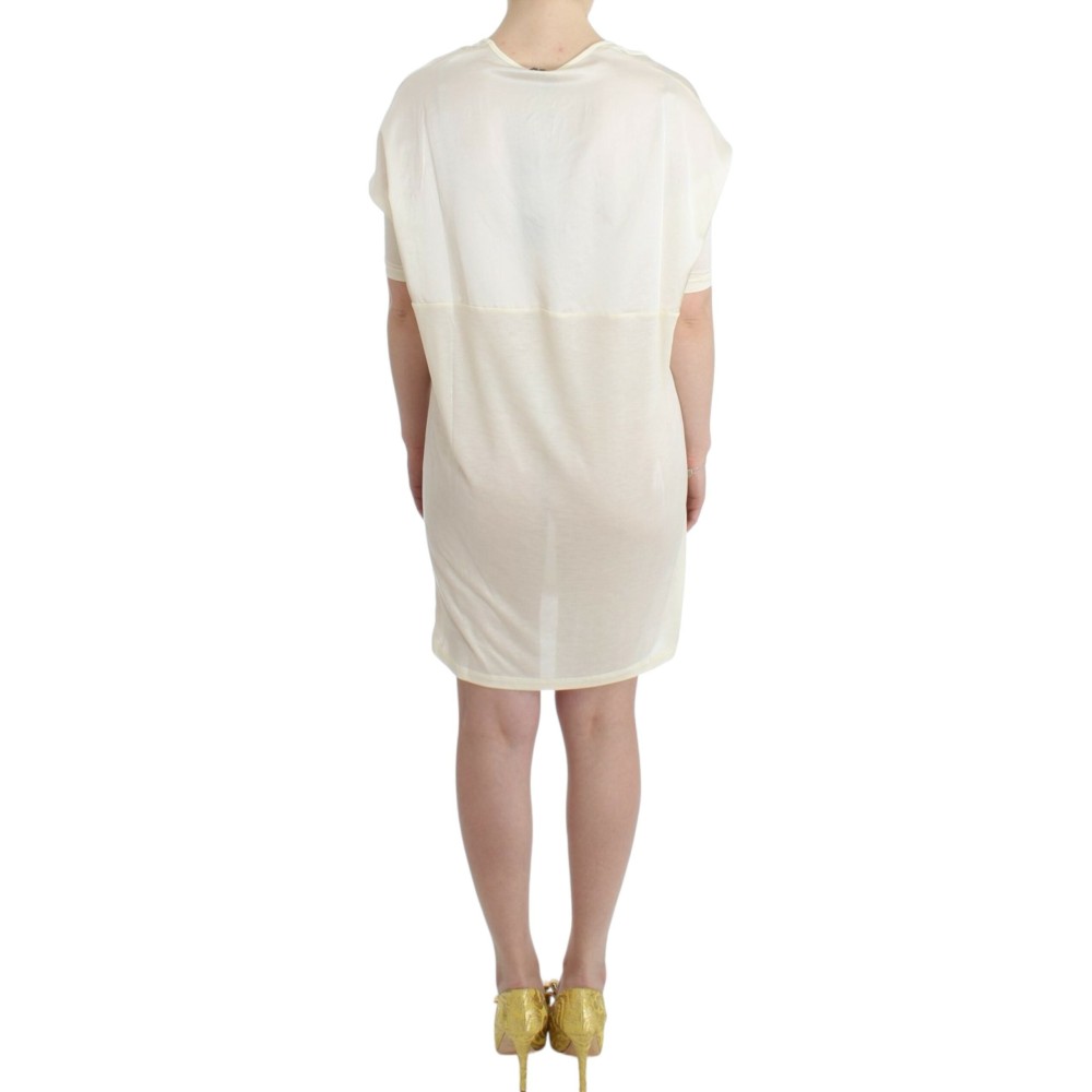 Costume National Schickes Weißes Modal-Kleid über dem Knie