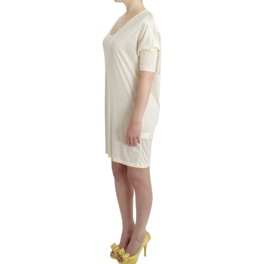 Costume National Schickes Weißes Modal-Kleid über dem Knie
