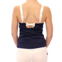 Dolce & Gabbana Blaues Seemannsmotiv Stretch-Top