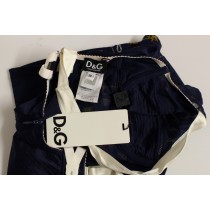 Dolce & Gabbana Blaues Seemannsmotiv Stretch-Top