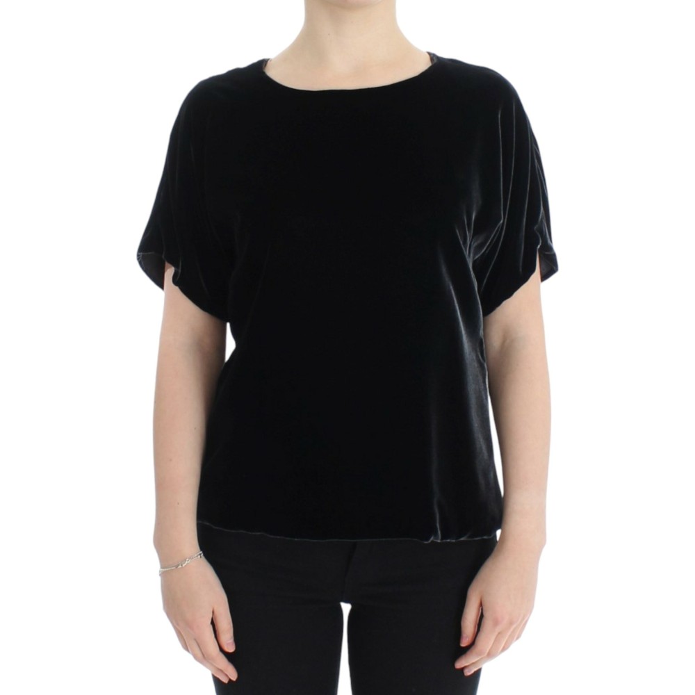 Dolce & Gabbana Bezauberndes Kurzarm-Top aus Samt