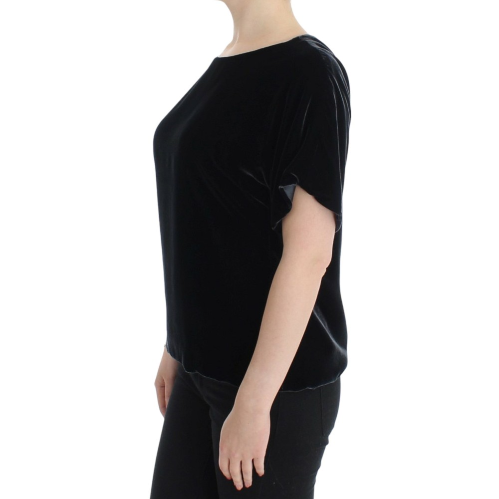 Dolce & Gabbana Bezauberndes Kurzarm-Top aus Samt
