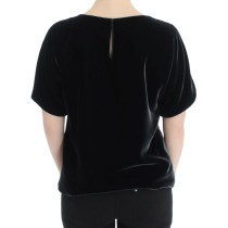 Dolce & Gabbana Bezauberndes Kurzarm-Top aus Samt